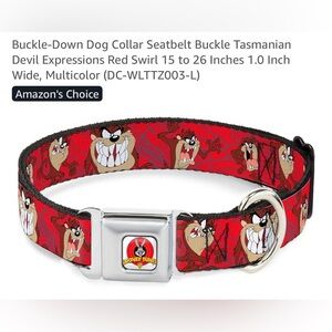 BUCKLE DOWN TASMANIAN DEVIL 15-26 INCH 1 INCH WIDE COLLAR